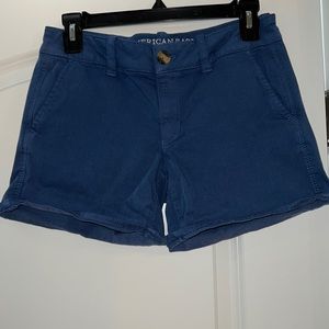 Blue American eagle shorts